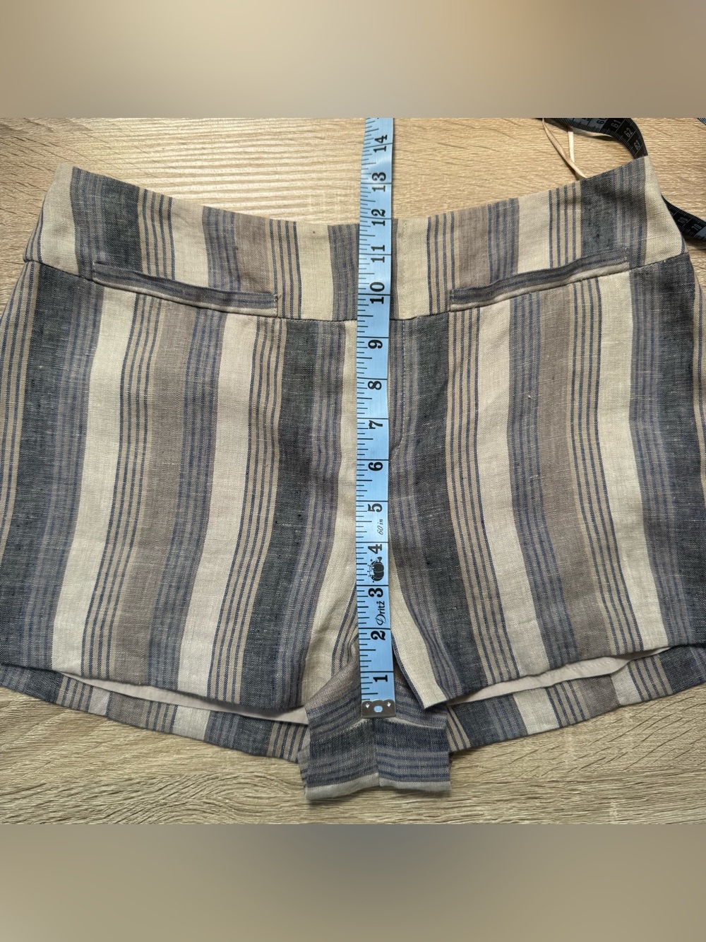 NWT Reformation Everett Linen Shorts Cannes Stripe 6 - Picture 15 of 17